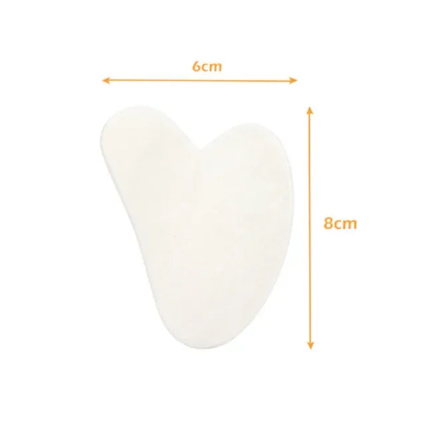 Rose Quartz Face Massager Gua Sha Scraper Natural Jade Stone