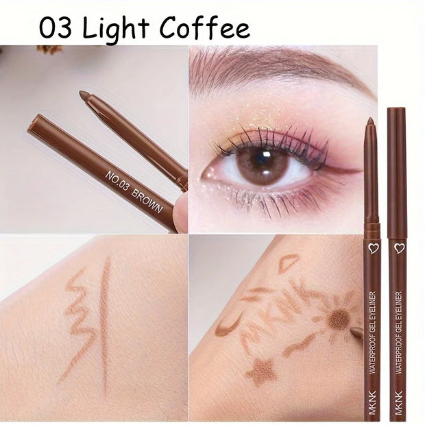5 Color Eyeliner Pencil, Waterproof and Long-lasting.