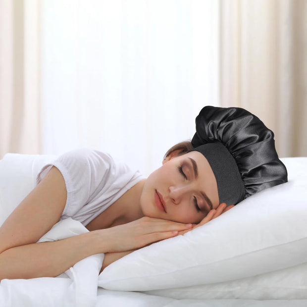 SUPVOX Satin Turban Silk Head Scarf For Sleeping High Resilience Long Hair Bonnet Sleeping Women Men Unisex (Hair Handkerchiefs