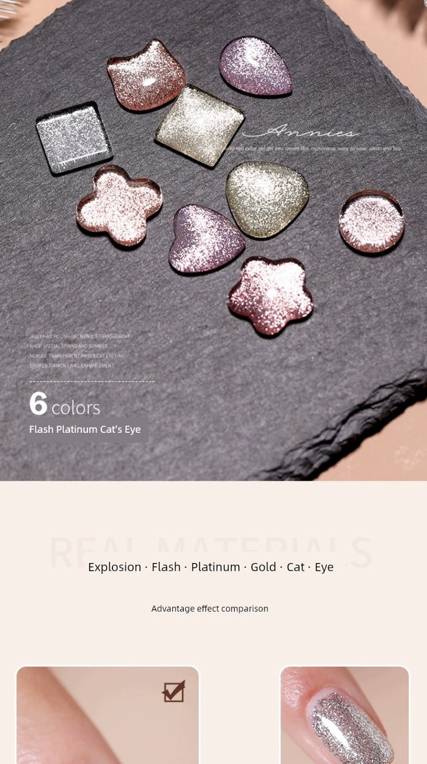Platinum Gel Nail Polish Flash Gradient Special Cat's Eye