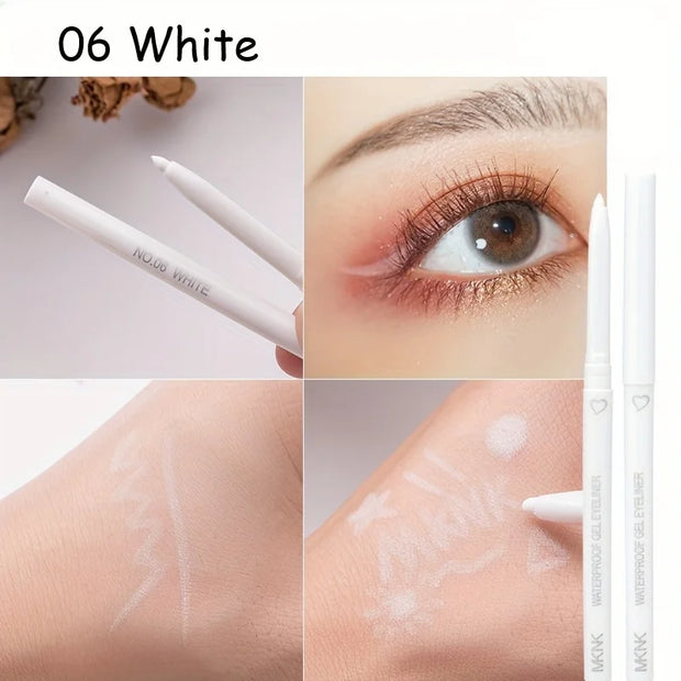 5 Color Eyeliner Pencil, Waterproof and Long-lasting.