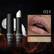 7 color waterproof Nude Glitter non-stick Lipstick Sexy Shimmer